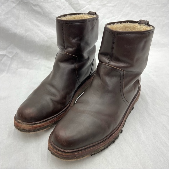 COACH Harvey Boot Mens 11 B MSRP $495 Brown Leather Slip on - Picture 12 of 13